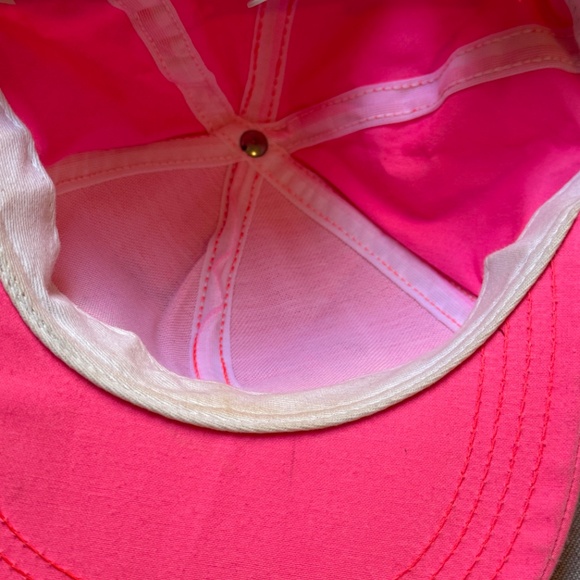 Vintage Day Glow Neon Pink Indiana University Hoosiers Hat Cap - Picture 7 of 10
